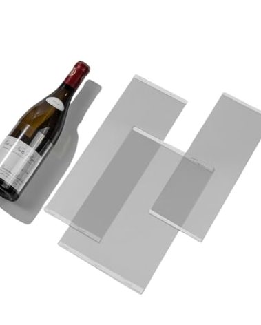 VINOPIE Wine Label Protector Film – Mixed Starter Pack (50 pcs, 1.6 mil), Transparent Double-Sided Stickers for Wine Label Protection, Wedding & Celebration Gift