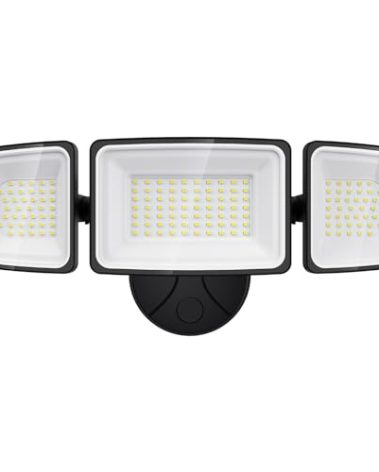 Onforu 130W LED Security Light, 13000LM Outdoor Indoor Flood Light Switch Controlled, IP65 Waterproof LED Exterior Floodlight, 6500K White Wall Mount Security Lighting for Entryway,Garage,Yard,Eave