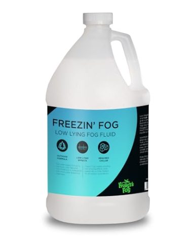 Froggy's Fog Freezin Fog, Low-Lying Ground Fog Fluid for Professional and Home Haunters, Theatrical Effects, and More, 1 Gallon
