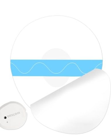 GTAGKOMMEN 55 Pcs Adhesive Patches Waterproof, Premium Pre-Cut Protection Hypoallergenic Adhesive Patch for G7, Breathable & Transparent Overpatch for 10 Days Long Stay, Easy to Use