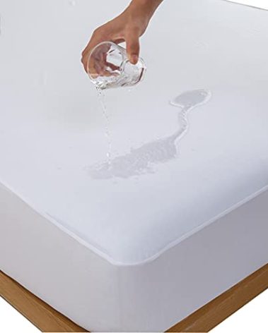 Waterproof RV King Mattress Protector for 72 x 80 or 70x80 Narrow King Bed with Stretchy Skirt Ultra Soft Jersey Matressprotector Cover