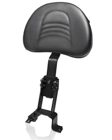 Eumti Adjustable Front Driver Rider Backrest Pad Plug-In Back Rest With Pocket Mounting Kit Compatible With Indian Chief Chieftain Roadmaster Springfield 2014-2025(Not for Indian Chieftain PowerPlus)