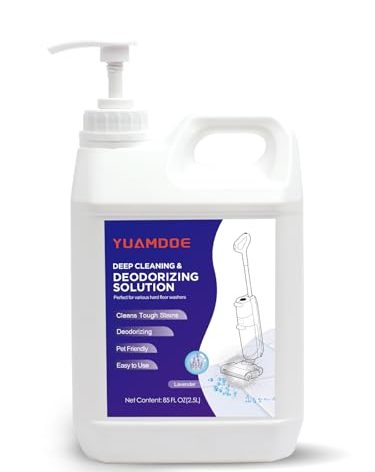 Yuamdoe Deep Cleaning & Deodorizing Solution, 85FL OZ/2.5L, Designed for Tineco, Compatible with Floor One Series & iFloor Series (EXCEPT S5 Steam/S7 Steam/iFLOOR 5 Steam), Lavender Fragrance