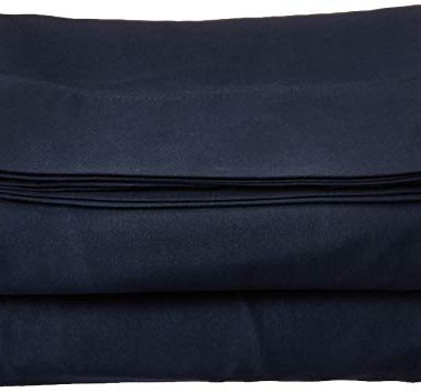 Luxury Flat Sheet Elegant Comfort Wrinkle-Free 1500 Premier Hotel Quality 1-Piece Flat Sheet, Full, Navy Blue