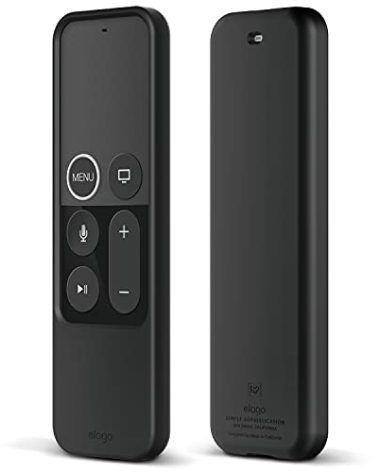 elago R2 Slim Case Compatible with Apple TV Siri Remote 4K / 4th Generation (Black) - Anti-Slip, Slim Fit, Durable Material, Scratch-Free Silicone, Shock Absorption