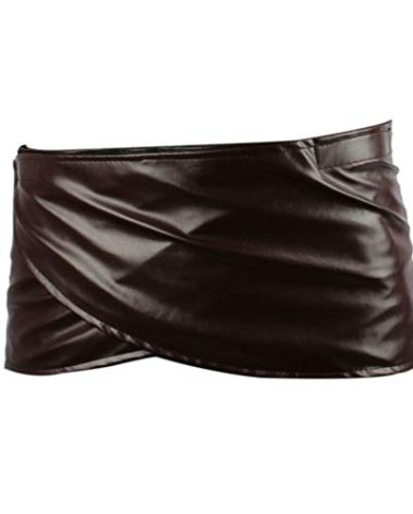 FangjunxianST Attack Titan Leather Skirt Short Brown Hookshot Belt Apron (Medium)