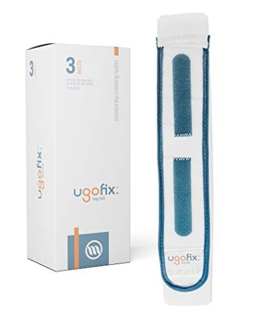 Ugo Fix Bag Strap (x3) – Urine Drainage Support Strap/Catheter Leg Bag Support Strap/Elastic Belt Bag Straps with Soft Elastic Fabric and Comfortable Silicone Grips (Pack of 3)