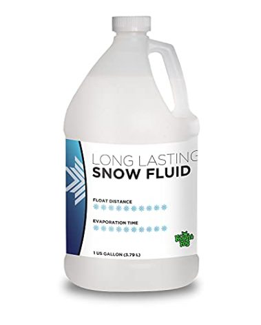 Froggy's Flakes Snow Machine Fluid, Long-Lasting Formula Snow Fluid with 75+ Feet Float/Drop, 1 Gallon