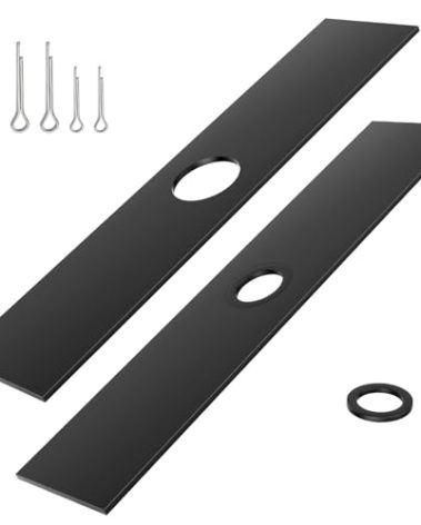 2 Pcs 7-1/2" Edger Blades Compatible with DEWALT 60V MAX Cordless Lawn Edger DCED472X1 DCST972, Hardened Steel Blade (1” Center Hole)