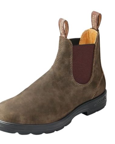 Blundstone 585 Unisex Classic Series Chelsea Boot for Men and Women with Shock Absorption and Premium Water Resistant Leather, Rustic Brown, 10.5 US Men / 12.5 US Women / 9.5 AU