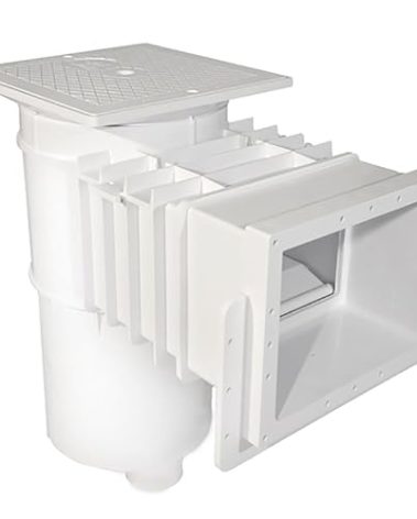 Hayward Auto Skim Series Automatic Pool Skimmer and Cleaner with Self Adjusting Weir, Float and Bypass Valve, and 2 Inch Female Iron Pipe, White