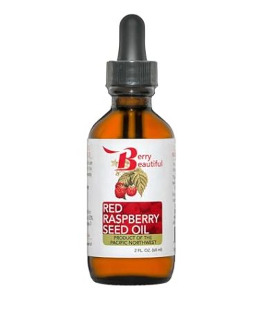 Berry Beautiful 100% Pure Red Raspberry Seed Oil – 2 fl oz | Sustainably Cold-Pressed from Northwest Co-op Raspberries