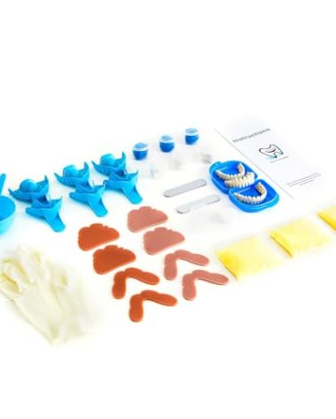 DENTUREWAY DIY Denture Kit with Impression(3 Sets of False Teeth),Do-It-Yourself Denture Solution,DIY Partial Denture kit, DIY Denture (White)