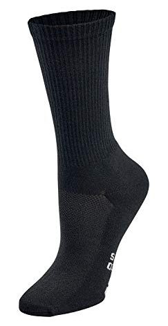 Bamboo Sports Mens Crew Socks - Comfortable Odor Eliminating & Moisture Wicking Large