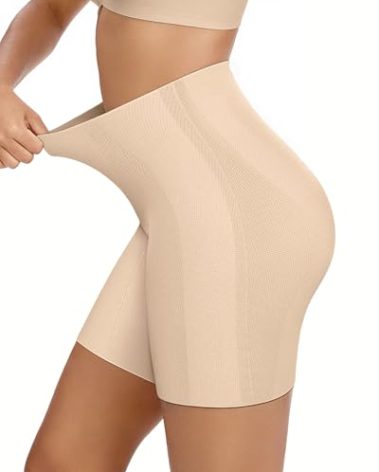 OEAK Tummy Control Shapewear for Women Seamless Girdle High Waisted Body Shaper Underwear Panty Smooth Under Dress Shapewear Nude Shorts S