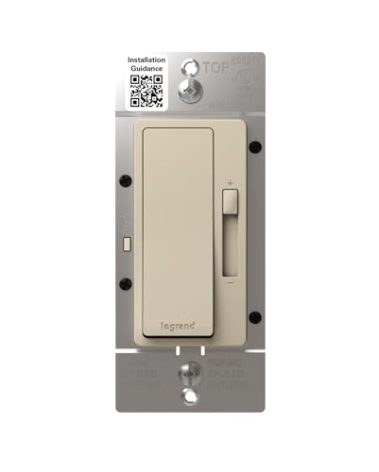 Legrand Radiant 150-Watt Single-Pole/3-Way LED Advanced Dimmer, Light Almond