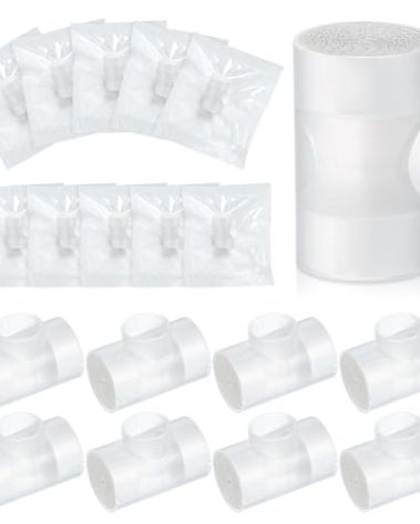 Threlaco 50 Pcs Tracheostomy HME Heat Moisture Exchanger Individually Package Tracheotomy Humidifier Tracheostomy Supplies