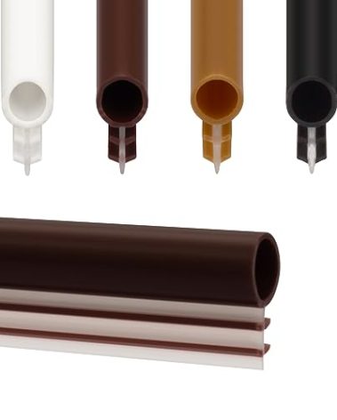 Window Weatherstrip Seal 1/4" Bulb Bubble Kerf Mount Bulb Gasket Window Weather Stripping Kerf - 4 Colors and 5 Length Options (100', Brown)