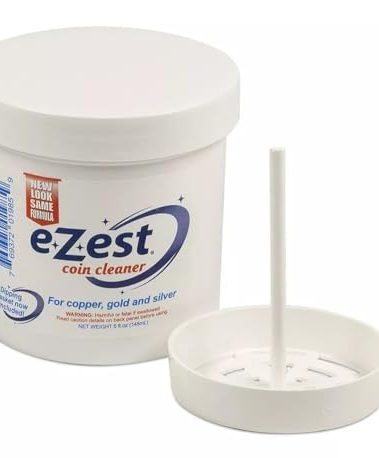 e-Z-est eZest Easy Coin Cleaner Copper Gold Silver Jewelry - 5 ounce Jar