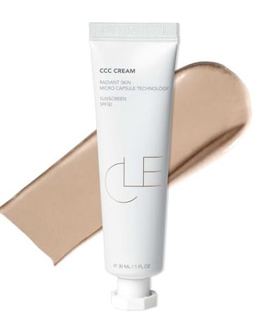 CLE Cosmetics CCC Cream (Warm Light 106 / SPF 50) - Color Correcting With Sunscreen - Lightweight, Hydrating Foundation - BB & CC Hybrid - Light to Medium Coverage - 1 fl oz