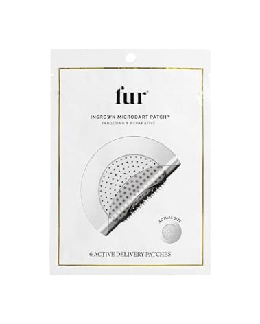 Fur Ingrown Microdart Patches - Ingrown Hair Care, Quickly and Effectively Clear Up Ingrown Hair Bumps - 6 Pack