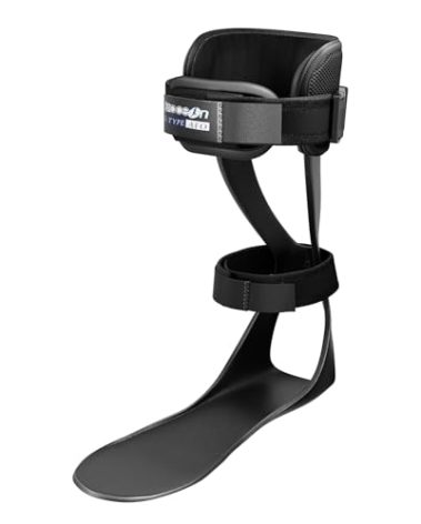 Brace On AFO S-Type - Drop Foot Stabilizer Brace, Moldable, Trimmable, Lightweight Polyethylene, Braces for Men, AFO Brace and Foot Drop Braces, Boot for Injured Foot, Men, Right