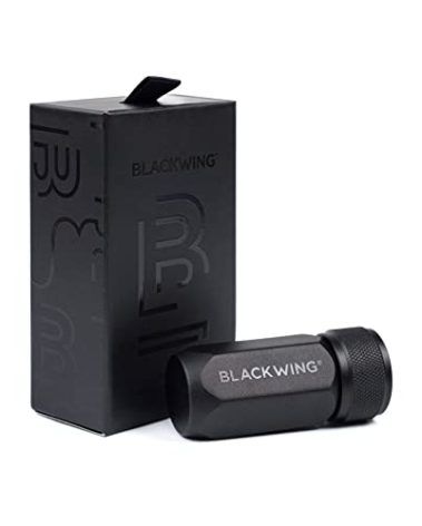 Blackwing One-Step Long Point Sharpener, German Steel Blade, Machined Aluminum, Compact Design, Black
