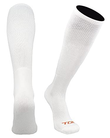 TCK Prosport Performance Tube Socks (White, X-Large)