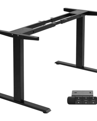 TOPSKY Dual Motor Electric Adjustable Standing for up to 70.8”x31.5” Table Tops, 225 lbs Weight Capacity, Computer Desk for Home and Office (Black Frame only)