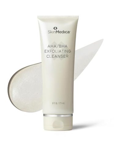 SkinMedica AHA/BHA Exfoliating Face Wash - Gentle Facial Exfoliating Scrub with Jojoba Oil for Smoother, Radiant Skin - Helps Improve the Appearance of Skin Tone & Texture (6 Fl Oz)