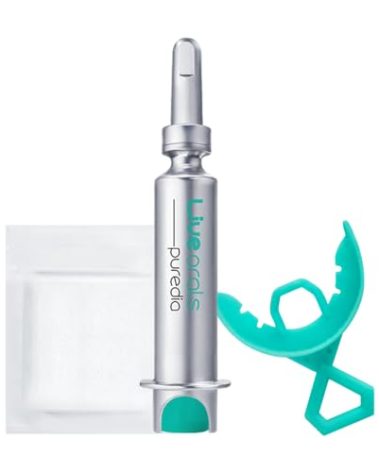 Live Orals PureDia Teeth Whitening Kit - Gel & Mouthpiece Set, Hydrogen Peroxide, Dentist Formulated for Sensitive Teeth, 28 Treatments.