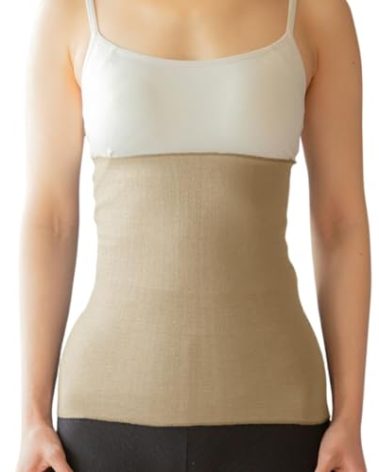 Kakun Japan Signature™ Soft and Silky Stomach Warmer Made in Japan (Beige) Regular Size