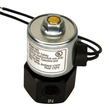 Advanced Fuel Components Propane 12 Volt Fuelock, Lock Off Valve 180 Degree