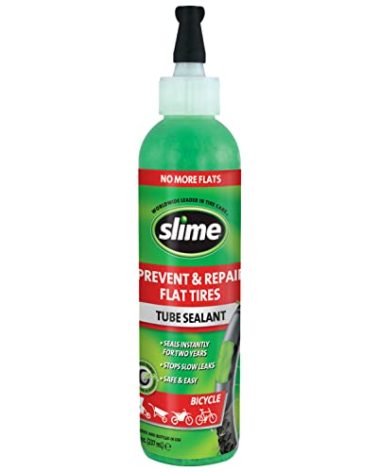 Slime 10003 Bike Tube Puncture Repair Sealant, Prevent and Repair, Suitable for All Bicycles, Non-Toxic, Eco-Friendly, 8oz Bottle