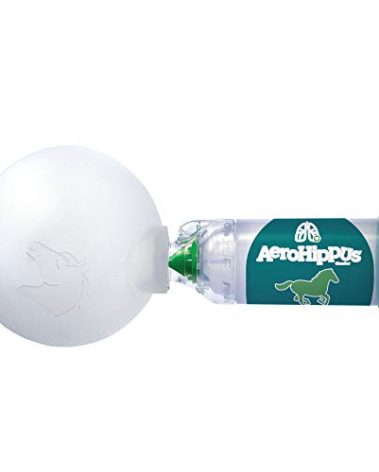 AEROHIPPUS Equine Aerosol Chamber with Flow-Vu IFI Horse Inhaler for Respiratory Disease