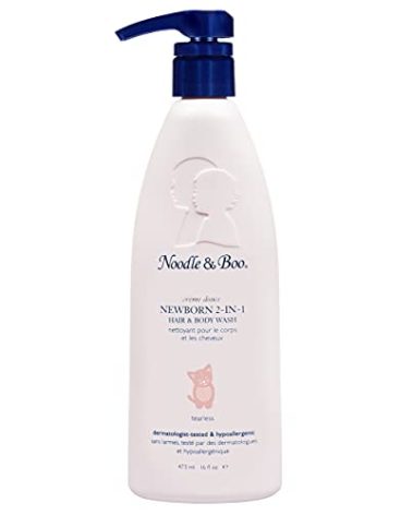 Noodle & Boo 2-in-1 Newborn Hair & Baby Body Wash for Baby, Tear Free and Hypoallergenic, 16 Fl Oz