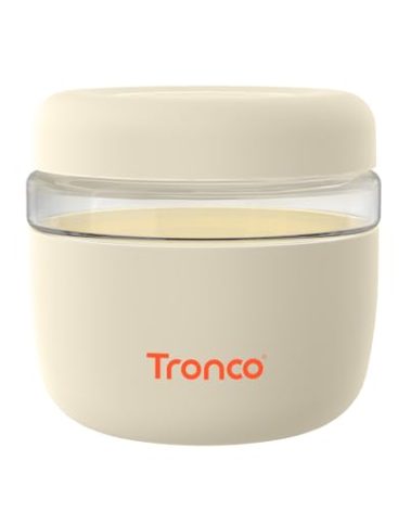 Tronco 24 oz Glass Food Storage Containers with Lids, Airtight, Leak & Spill Proof Glass Lunch Bowls for Meal Prep, Salad, Yogurt, Soup & Stew, Microwave & Dishwasher Safe, BPA-Free, Set of 1