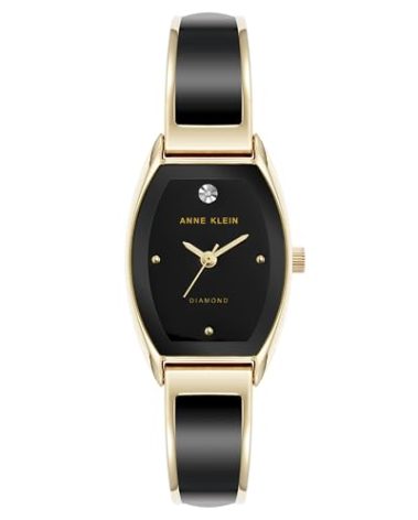 Anne Klein Women's Genuine Diamond Dial Bangle Watch