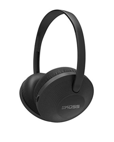 Koss KPH7 Wireless Bluetooth On-Ear Headphones, On-Board Controls with Microphone, Lightweight Portable Fold Flat Design for Compact Storage, Black