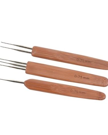 3 Pcs/Set Dreadlock Crochet Hook for Hair Dreadlock Needle Tool for Braid Craft Dread Locks Crochet Needles 0.75mm (1 Hook 2 Hooks 3 Hooks)