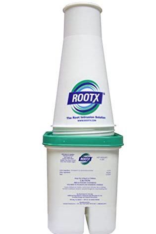 ROOTX - 4LB. JAR with Funnel/APPLICATOR Foaming Root Control for Sewer Lines and Septic Systems