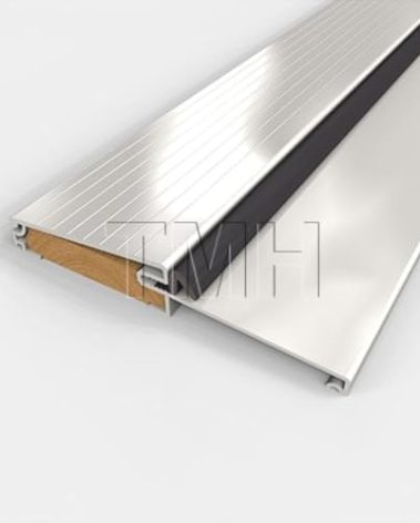 Pemko Outswing Fixed Bumper Sill, Oak with Aluminum Top and Q-Lon Seal, 4.562" W x .75" H x 36" L (1) (1)