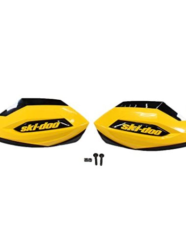 Ski-Doo New OEM Handlebar Hand Guard Wind Deflectors YELLOW REV-XP,XR,XU,XS,XM
