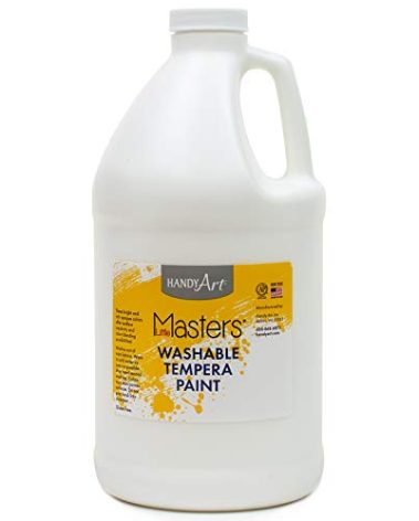 Handy Art Little Masters Washable Tempera Paint, 64 Fl Oz (Pack of 1), White