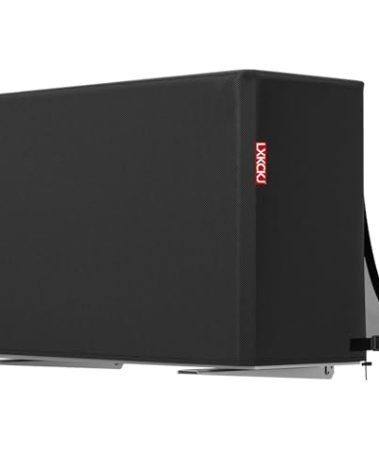 Air Conditioner Cover for Outside Units - 420D Waterproof Heavy Duty Fabric Winter AC for Window Unit - Weather/UV Resistant Covers Fits AC Condensing HVAC Unit (Black,40L X16W X30H)