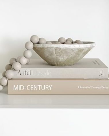 Aesthetic Decorative Books - Set of 2 Stylish Boxes Enhance Your Coffee Table, Bookshelf or Mantel Decor - Beautiful Fake/Faux Books for Modern Home Decoration, Photo Storage and as a Keepsake Box