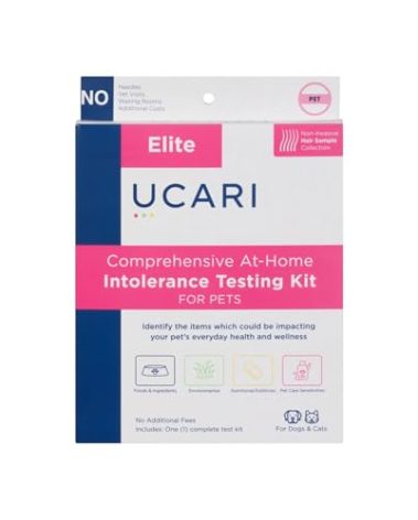 UCARI Pet Sensitivity Test | Screens for 1000+ Intolerances | Food & Environment Analysis | Painless Home Test Hair Sample Method | Results in 48 Hours | Cats & Dogs