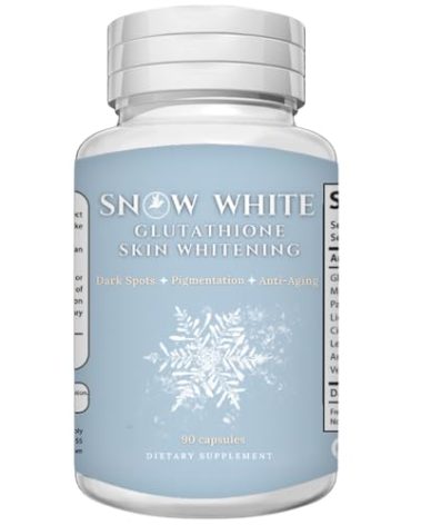 KUR Live Simply Glutathione Whitening Pills - Recover Your Youth, Get Rid of Dark Spots, Acne Scars & Hyperpigmentation - Natural Skin Whitening Pills – Non-GMO –90 Skin Lightening Capsules