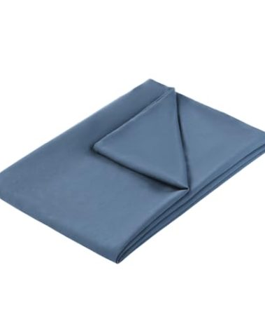 UhobeCap Weighted Blanket Cover 48x72, Light-Blue, 48x72 Weighted Blanket Cover, Duvet Cover for Weighted Blanket, Heavy Weighted Blanket Cover with 8 Ties