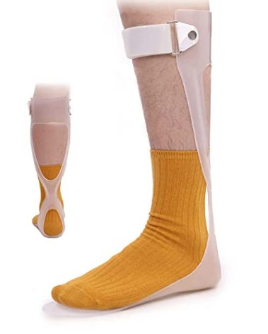 Shuyan Jiao AFO Foot Drop Brace Ankle Foot Orthosis Medical Afo Walking with Shoes for Stroke Hemiplegia Men & Women Left/Right Foot (Medium-Right)